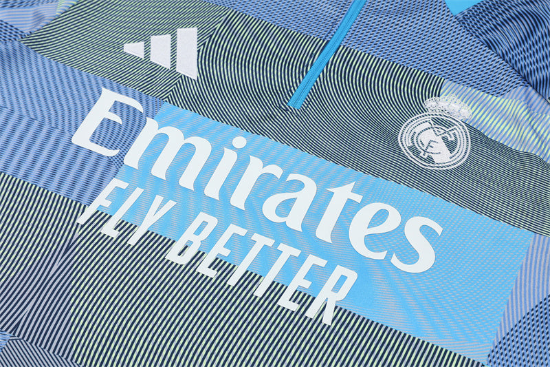 Real Madrid 2025/26 Training Jacket - Light Blue
